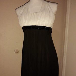 Chiffon B/W Party Dress L